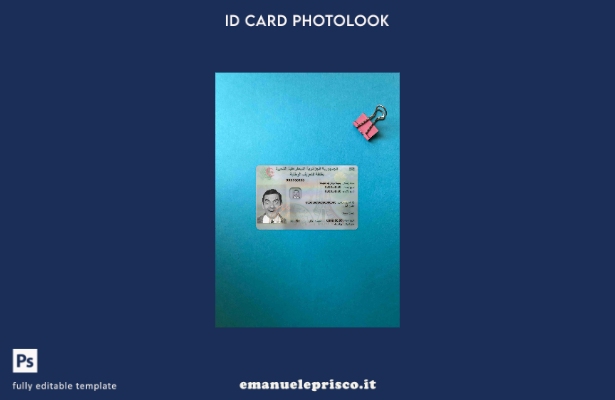 modello FRONTALE photolook ID Algeria stile verificato